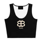 Black tank top with a bitcoin paris logo on a white background - SVRN Society