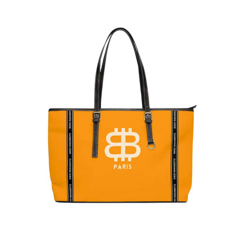 BITCOIN PARIS / Orange Purse - Nikki Nakamoto Bags - The Orange Habit