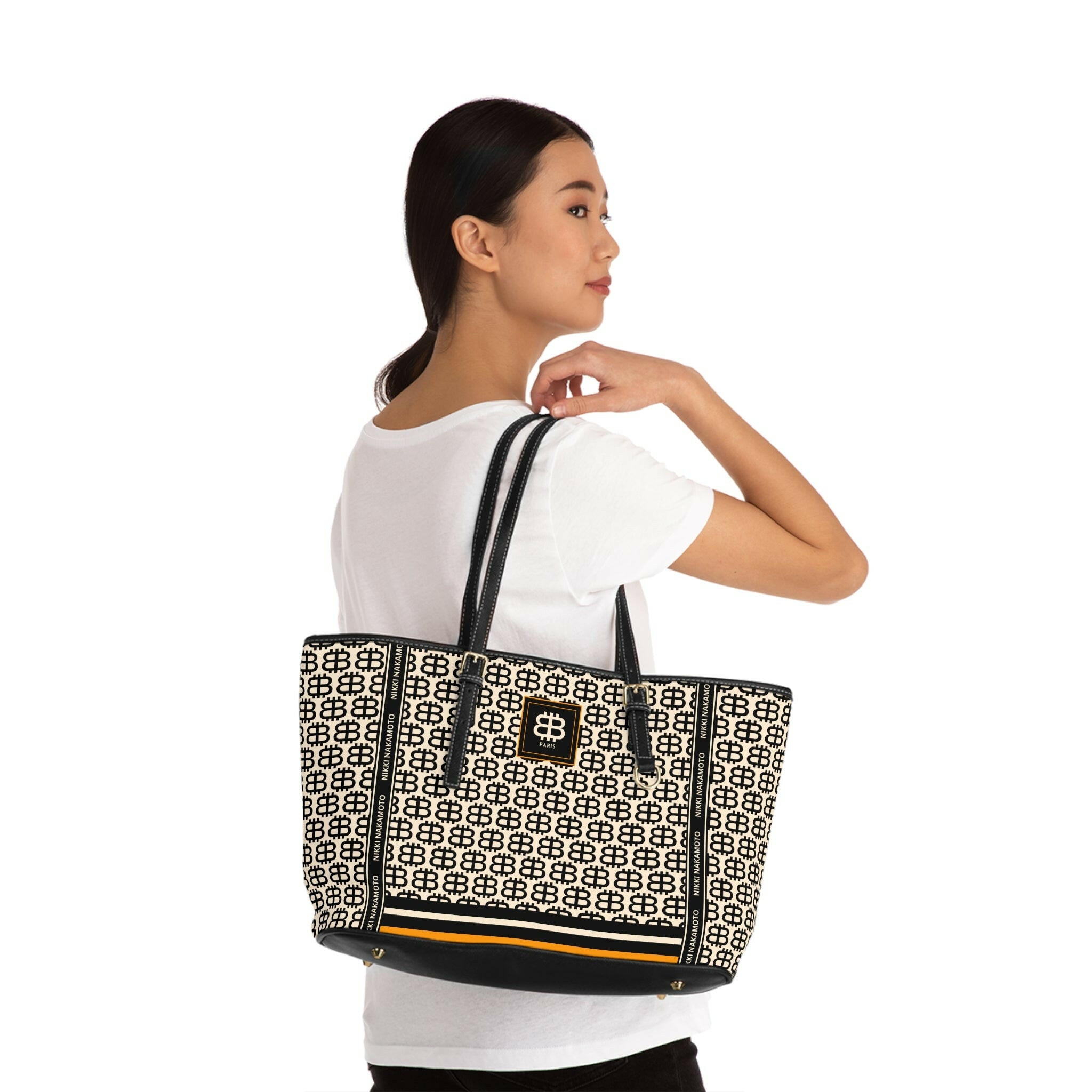 BITCOIN PARIS / Purse in Cream/Black - Nikki Nakamoto Bags - The Orange Habit