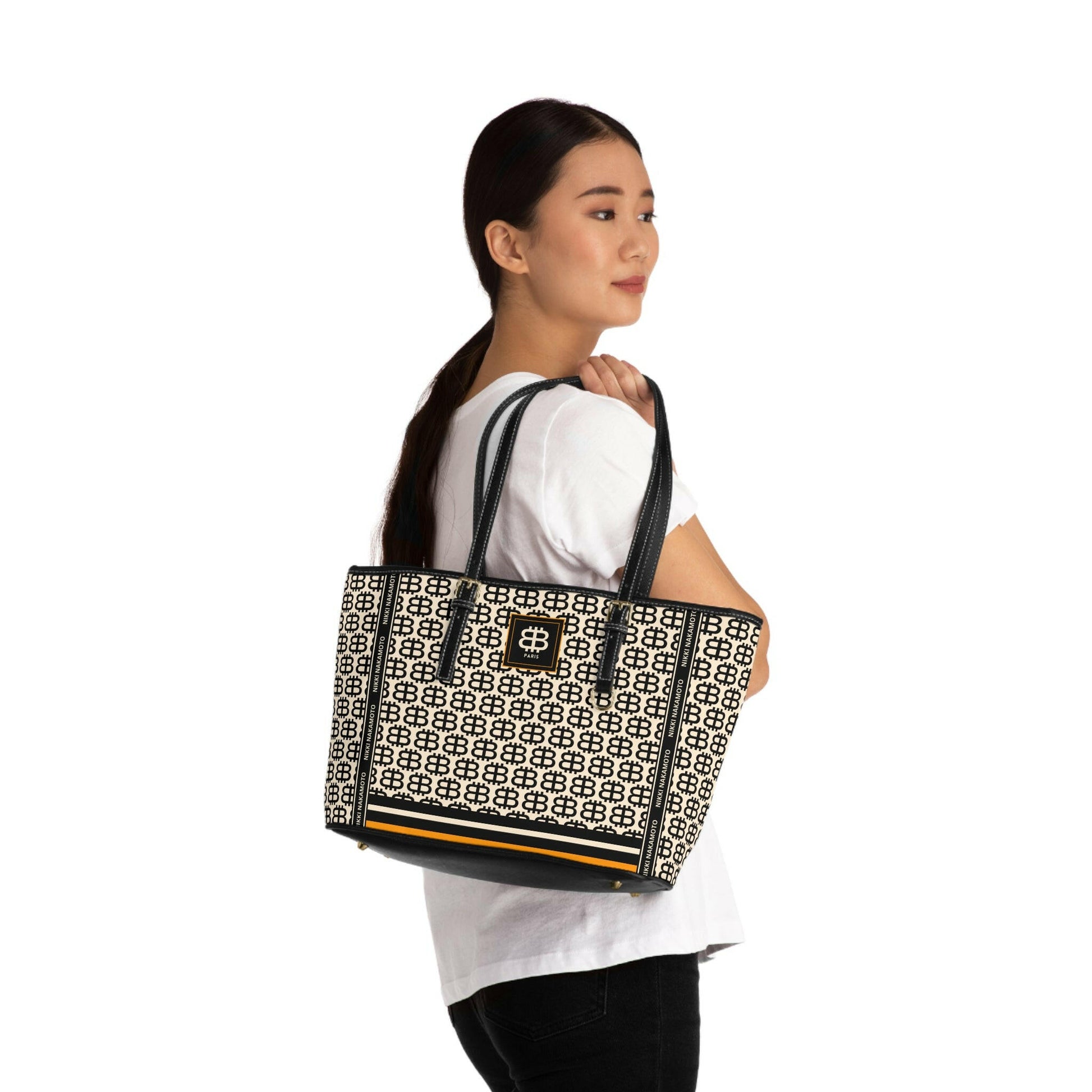 BITCOIN PARIS / Purse in Cream/Black - Nikki Nakamoto Bags - The Orange Habit