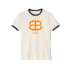 BITCOIN PARIS Ringer T-Shirt - SVRN_T - The Orange Habit