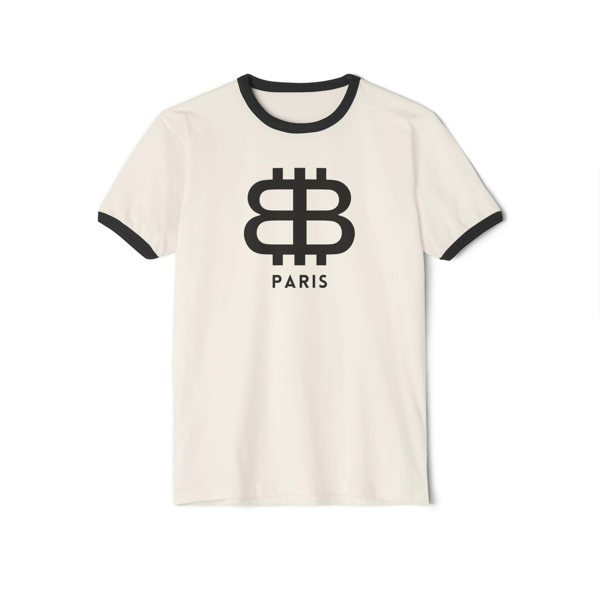 BITCOIN PARIS / Ringer T-Shirt - SVRN_T - The Orange Habit