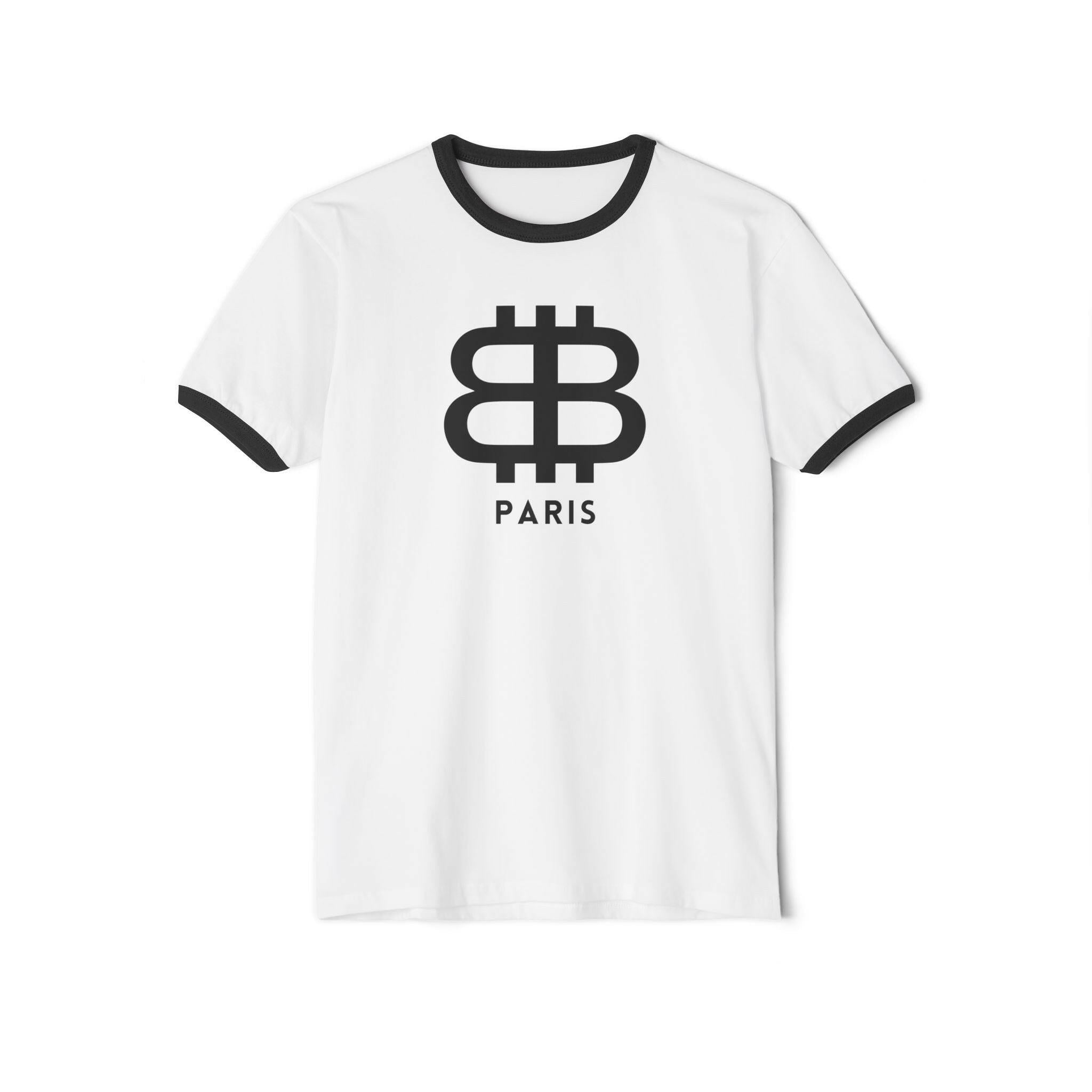 BITCOIN PARIS / Ringer T-Shirt - SVRN_T - The Orange Habit
