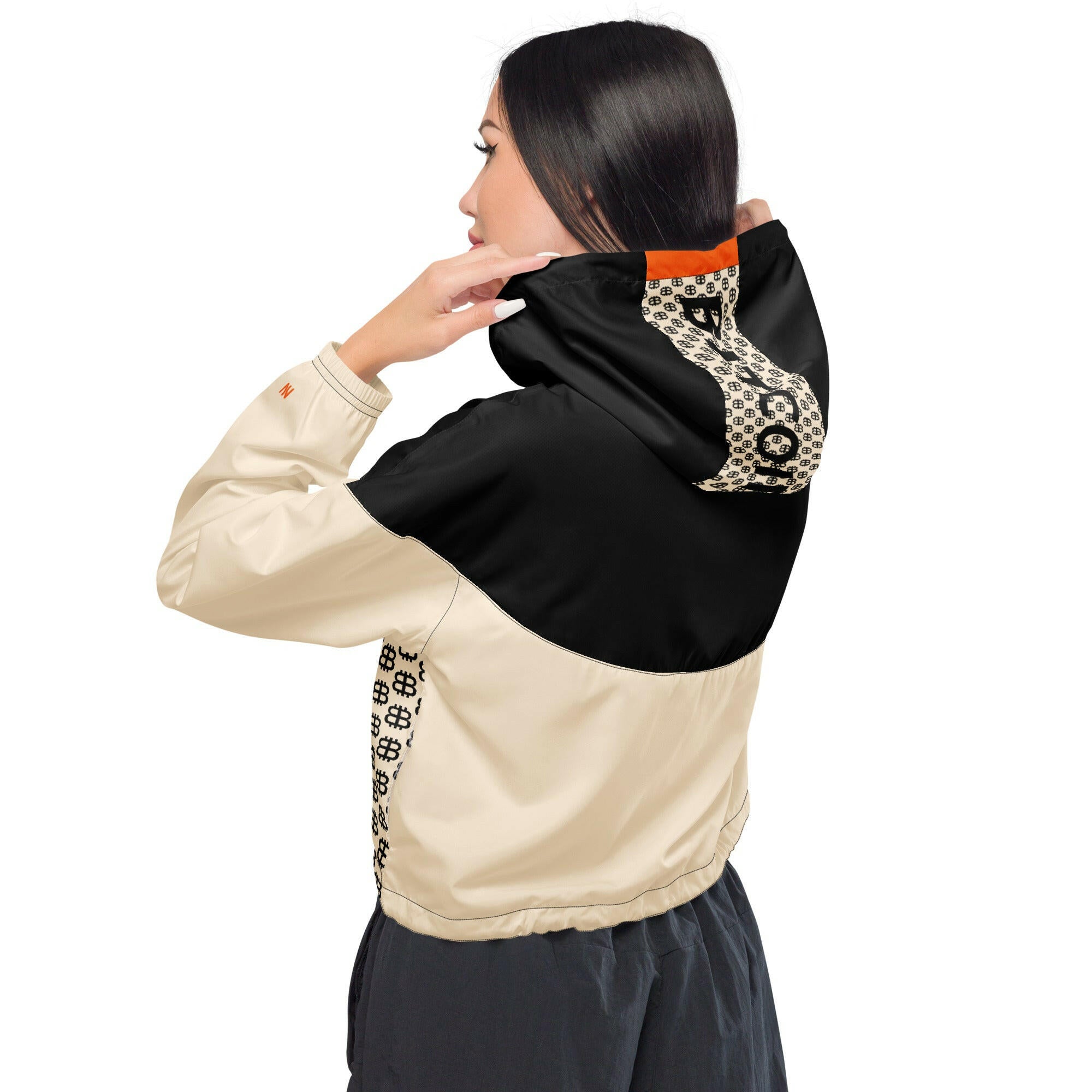 BITCOIN PARIS / Women's Windbreaker - Nikki Nakamoto - The Orange Habit