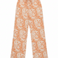 bitcoin rabbit hole women's bitcoin pants with a vintage-style pattern on a white background - SVRN Society