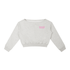 Gray cropped sweatshirt with &