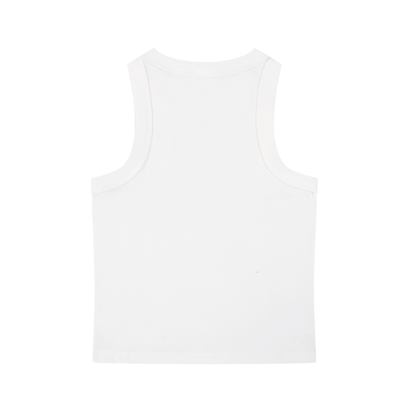 (White) tank top on a white background