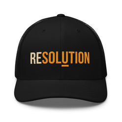 Resolution Bitcoin Trucker Cap - SVRN_T Hats - The Orange Habit