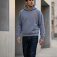 Blue Grey hoodie urban lifestyle