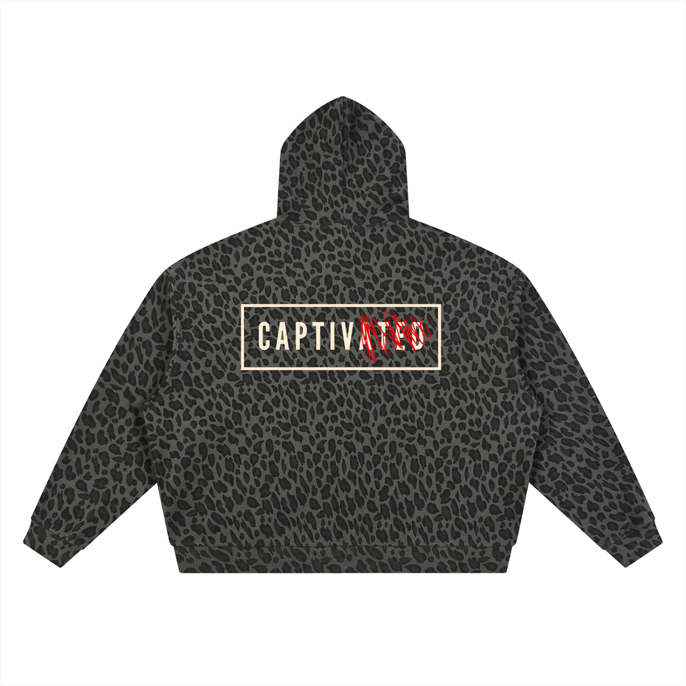 Captivated: Leopard Print Waffle Full Zip Hoodie