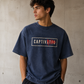 Captivated: Mineral Wash Boxy Cotton T-Shirt