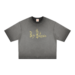Comprar Bitcoin: camiseta holgada teñida a la inversa V1a