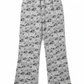Newspaper print bitcoin pants on a white background