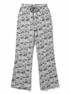 Newspaper print bitcoin pants on a white background