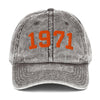 1971 (charcoal-grey) Vintage Bitcoin Hat by The Orange Habit at SVRN Society
