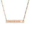 Child of God: Cutout Cross Bar Necklace - SVRN Society
