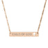 Child of God: Cutout Cross Bar Necklace - SVRN Society