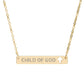 Child of God: Cutout Cross Bar Necklace - SVRN Society