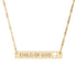 Child of God: Cutout Cross Bar Necklace - SVRN Society