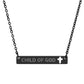 Child of God: Cutout Cross Bar Necklace - SVRN Society