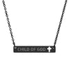 Child of God: Cutout Cross Bar Necklace - SVRN Society