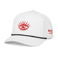 White cap with red eye design and 'Wake Up!' text on a white background