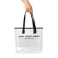 Don't Trust, Verify / Clear Bitcoin Tote - Nikki Nakamoto Bags - The Orange Habit