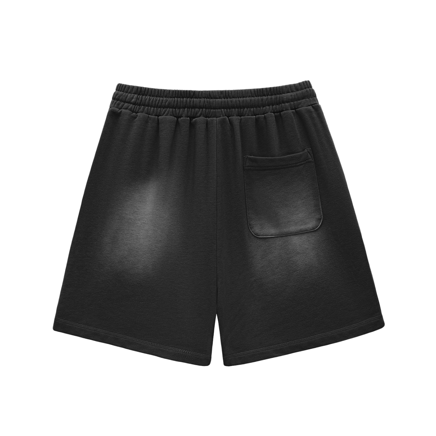 Bitcoin Notepad: Sun Fade Raw Edge Cotton Shorts