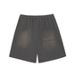 Bitcoin Notepad: Sun Fade Raw Edge Cotton Shorts