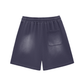 Bitcoin Notepad: Sun Fade Raw Edge Cotton Shorts