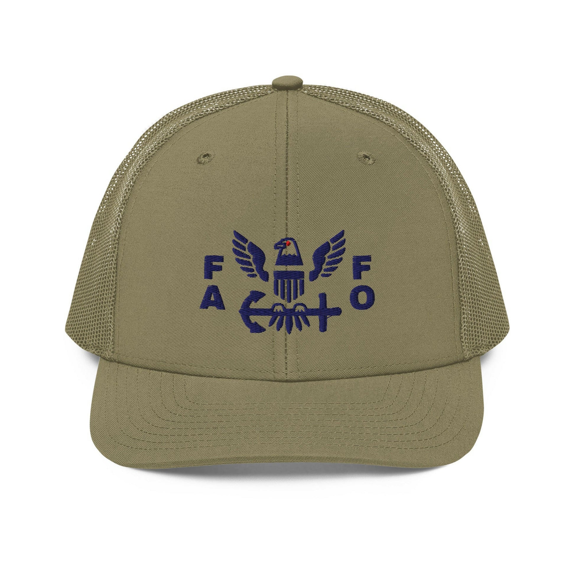 FAFO Bitcoin Trucker Cap (loden) by The Orange Habit at SVRN Society