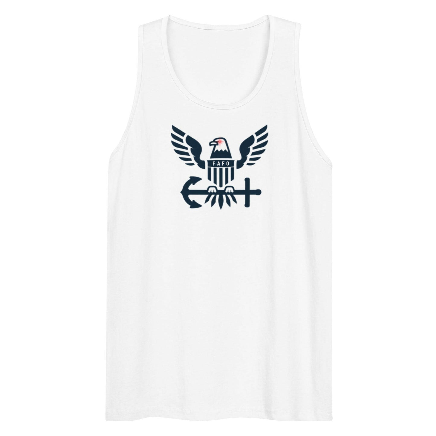 FAFO / Mens Bitcoin Tank Top - SVRN_T - The Orange Habit