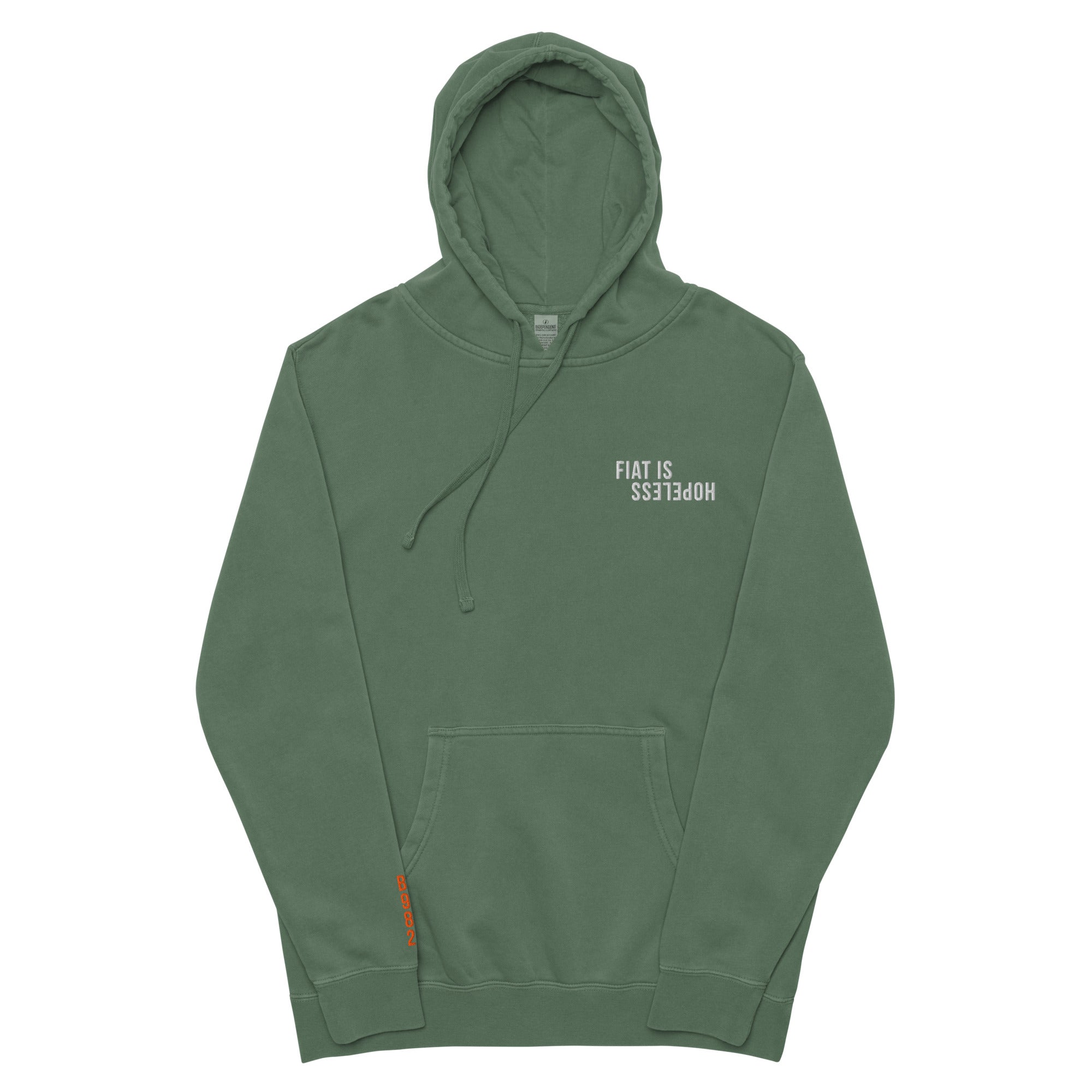 fiat is hopeless green bitcoin hoodie by SVRN Society 