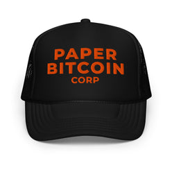 Paper Bitcoin Corp / Foam Trucker Hat - SVRN_T Hats - The Orange Habit