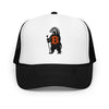 Bitcoin Honey Badger logo foam trucker hat by The Orange Habit
