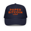 Paper Bitcoin Corp / Foam Trucker Hat - SVRN_T Hats - The Orange Habit