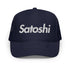 Satoshi blue Bitcoin trucker cap by The Orange Habit at SVRN Society (Navy)