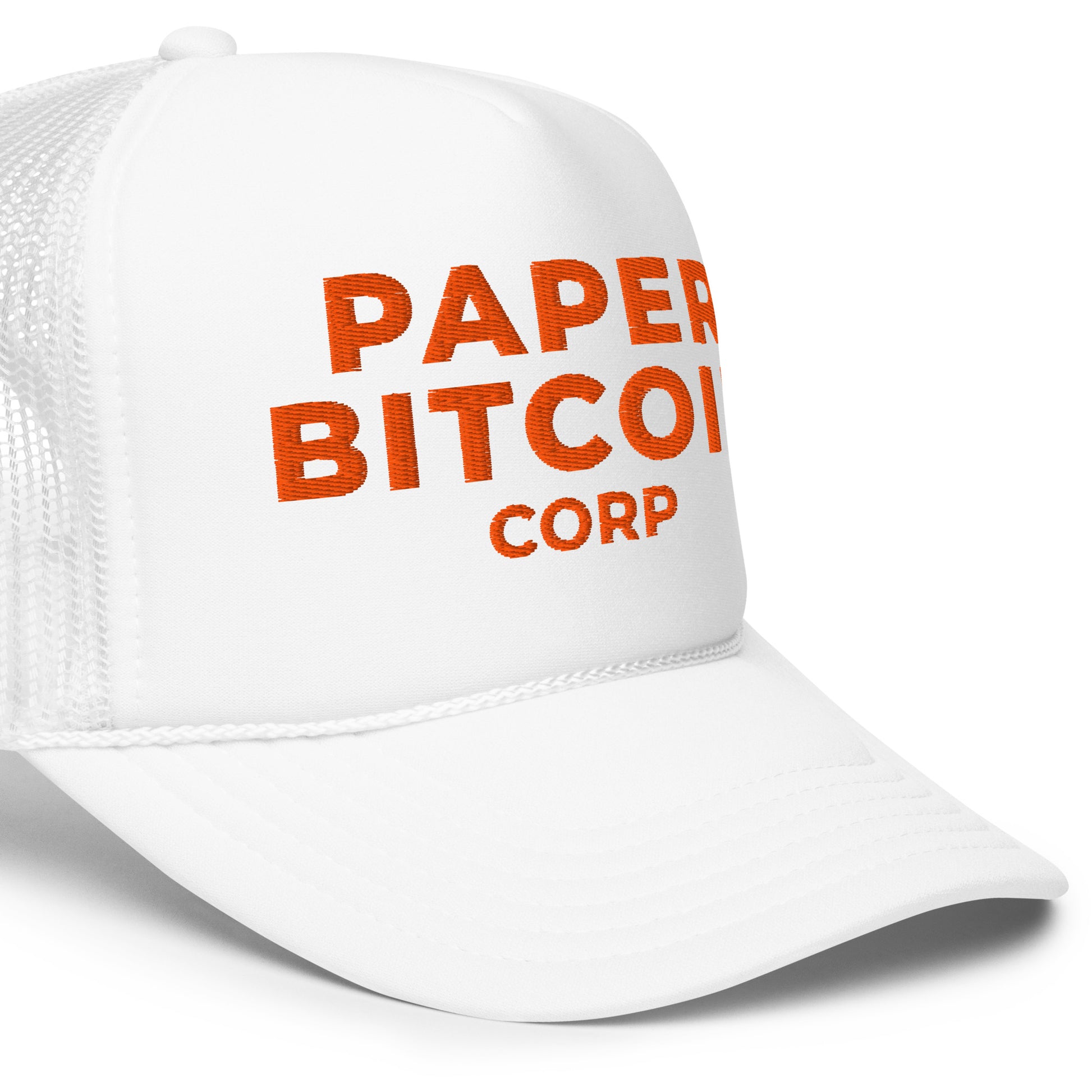 Paper Bitcoin Corp / Foam Trucker Hat - SVRN_T Hats - The Orange Habit