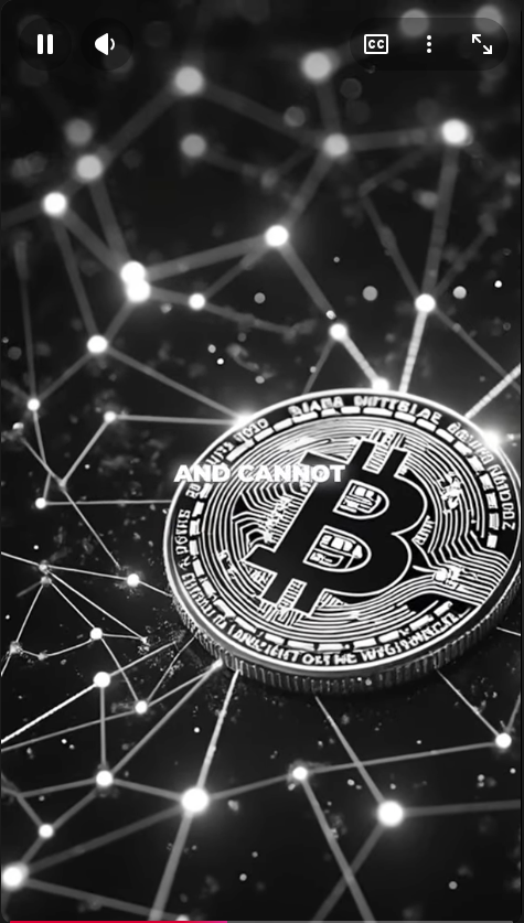 Digital representation of a Bitcoin coin with network connections on a dark background