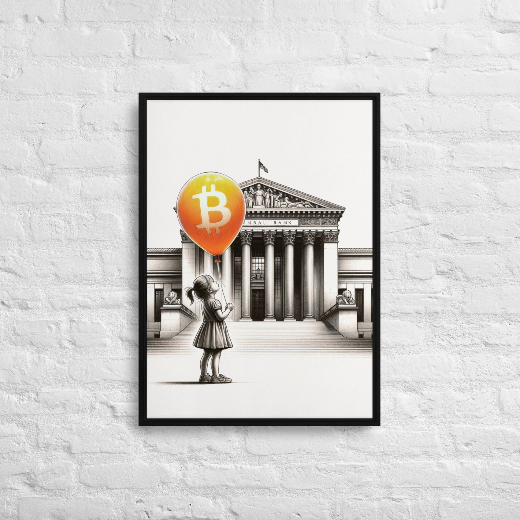 BITCOIN ART / OUTSIDE THE SYSTEM - The Orange Habit