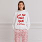 Generated image of female model wearing white "je ne sais quoi de bitcoin" hoodie with matching Eiffel Tower and Bitcoin print wide-leg pants