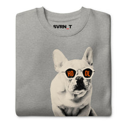 HODL DOG - Frenchie / Bitcoin Sweatshirt - SVRN_T - The Orange Habit