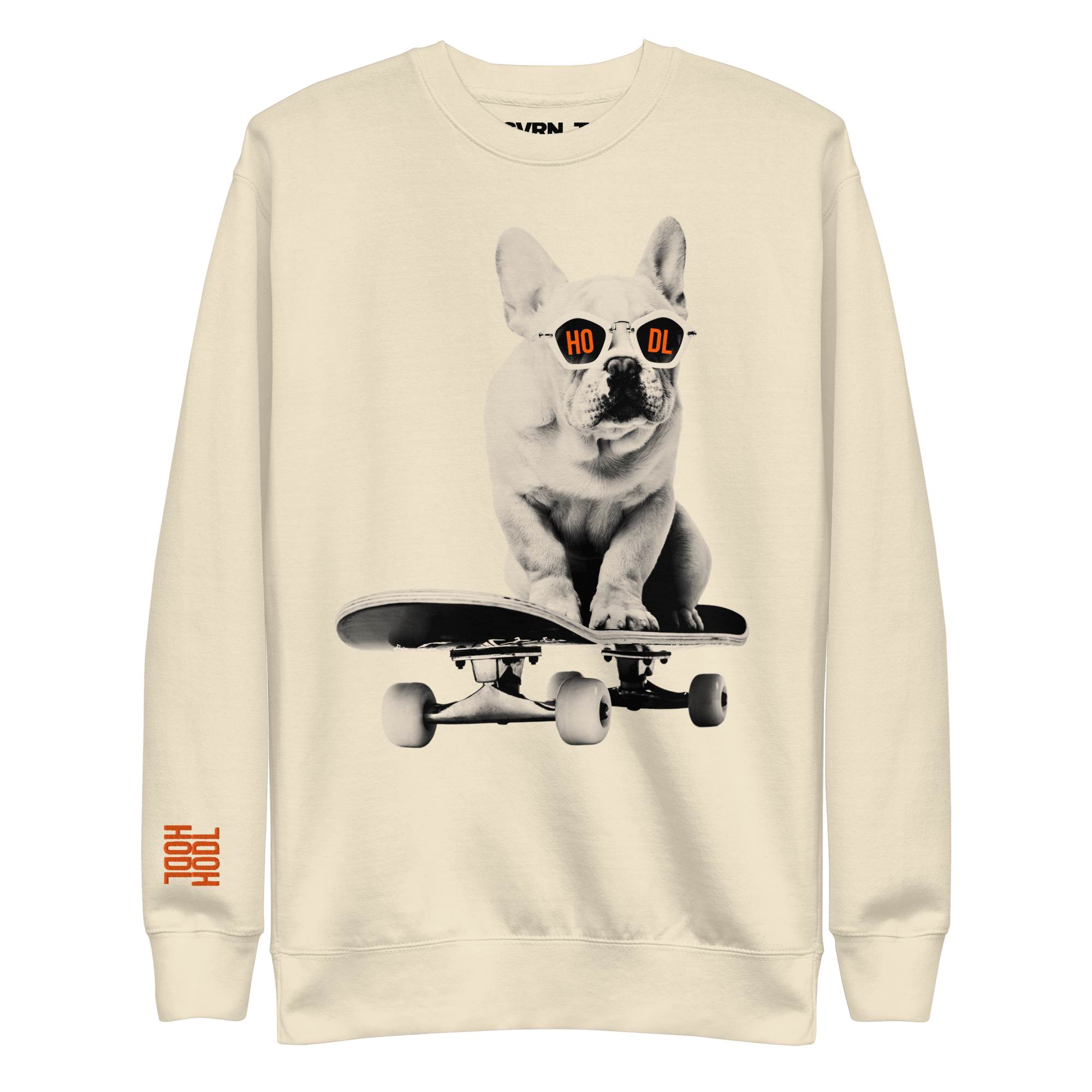 HODL DOG - Frenchie / Bitcoin Sweatshirt - SVRN_T - The Orange Habit