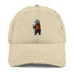 HONEY BADGER / Distressed Bitcoin Dad Hat - SVRN_T Hats - The Orange Habit