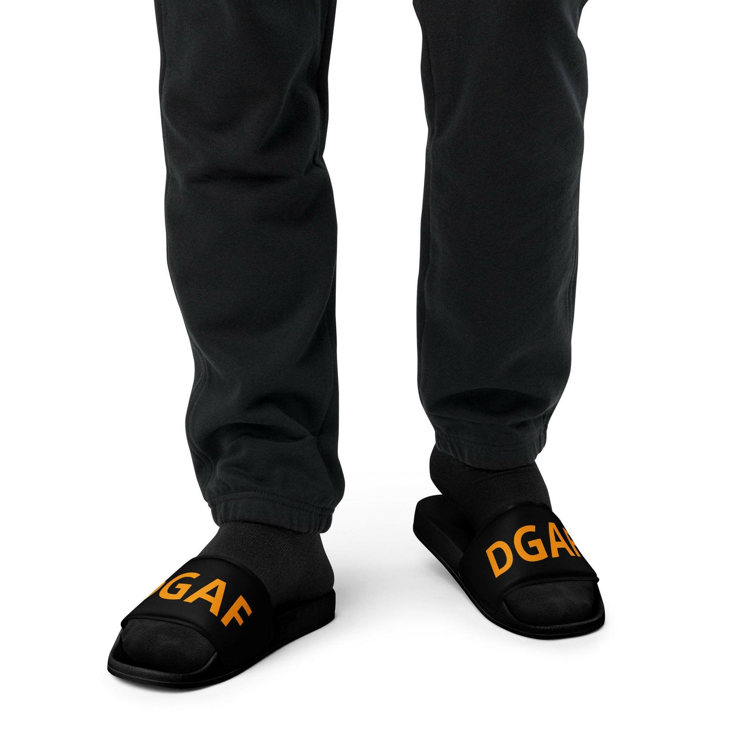 HONEY BADGER / Mens Bitcoin Slides - SVRN_T - The Orange Habit