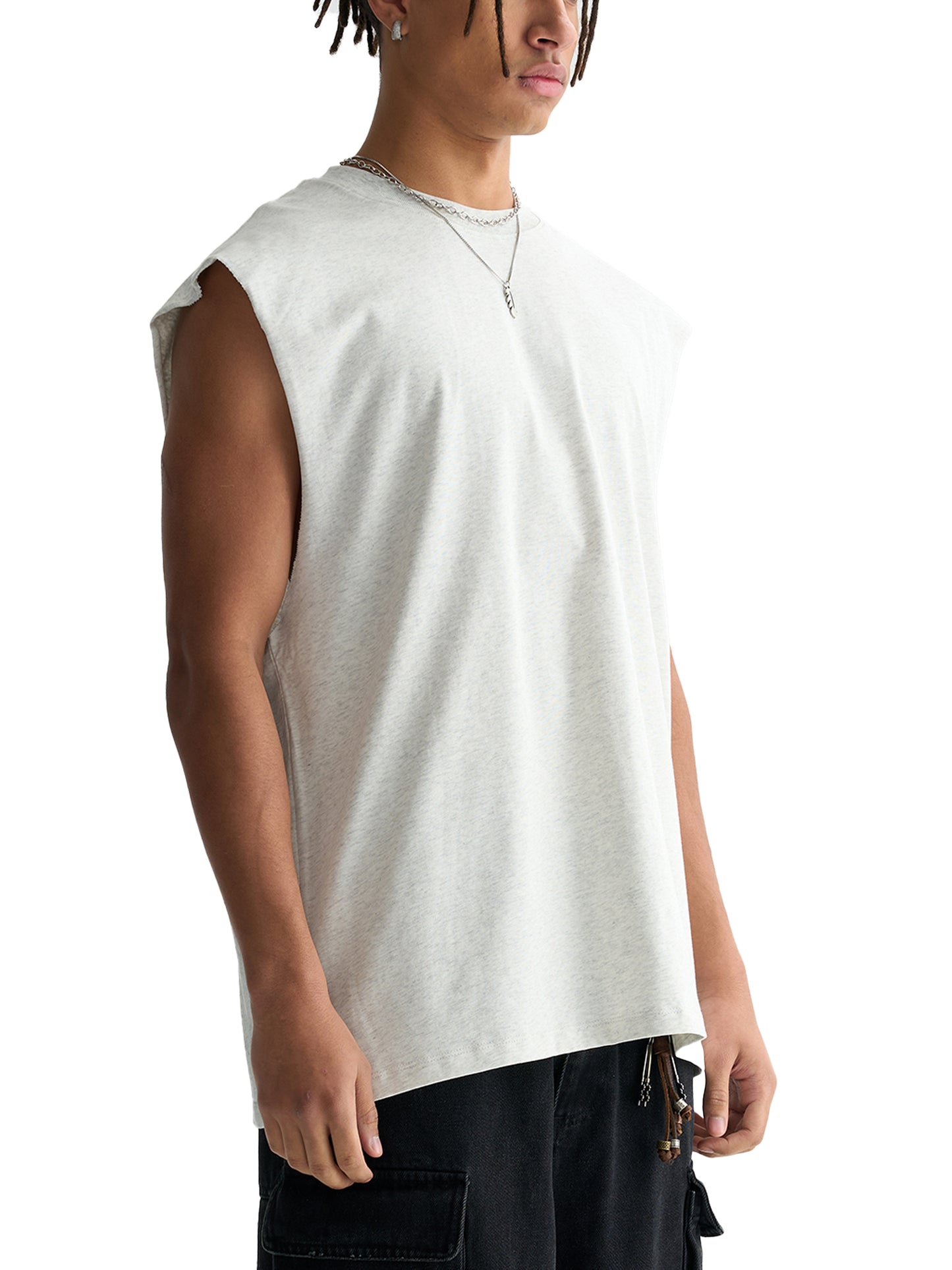 Buy Bitcoin: Raw Edge Cotton Tank Top
