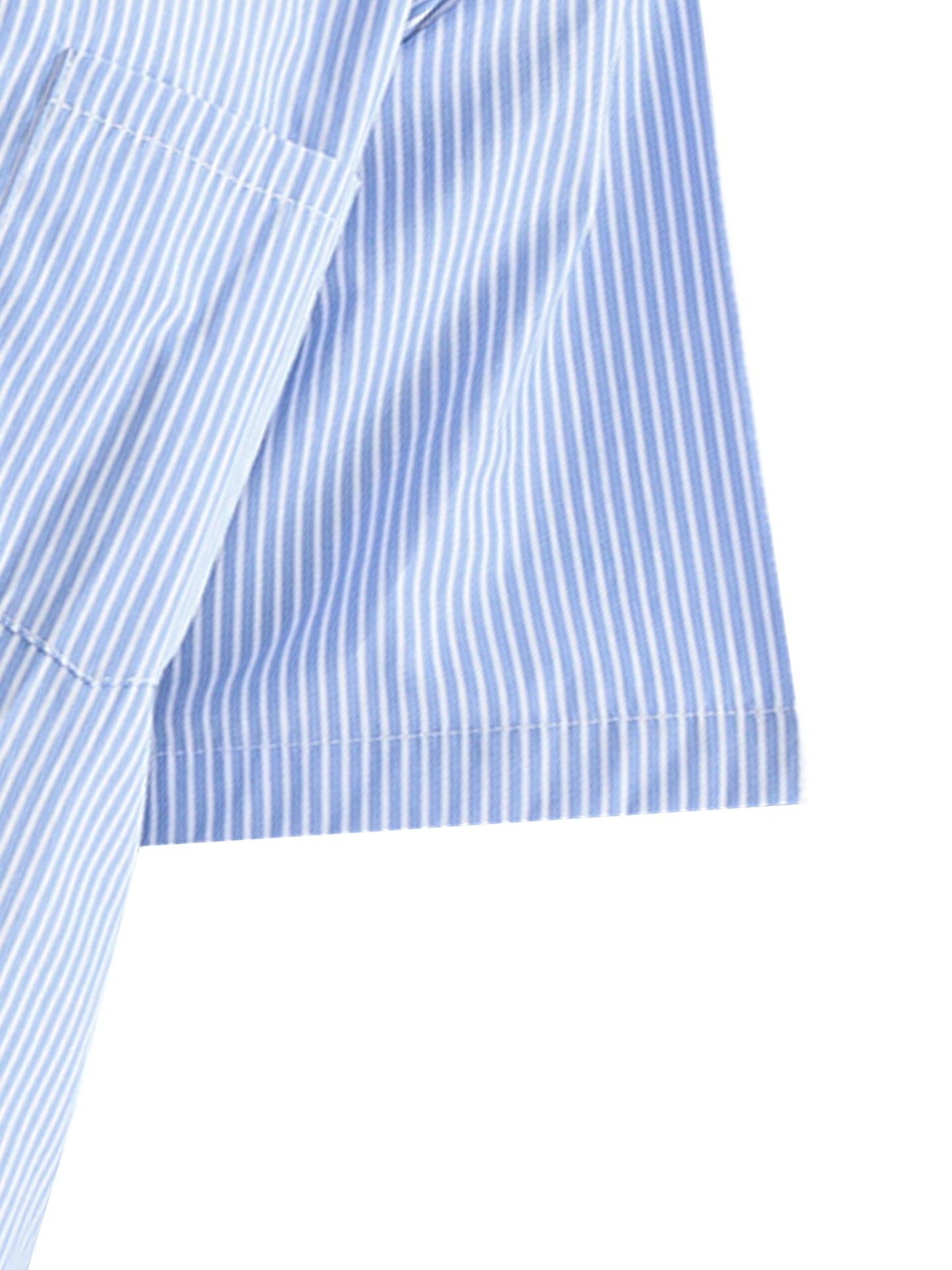 Bitcoin Americana: Striped Boxy Shirt