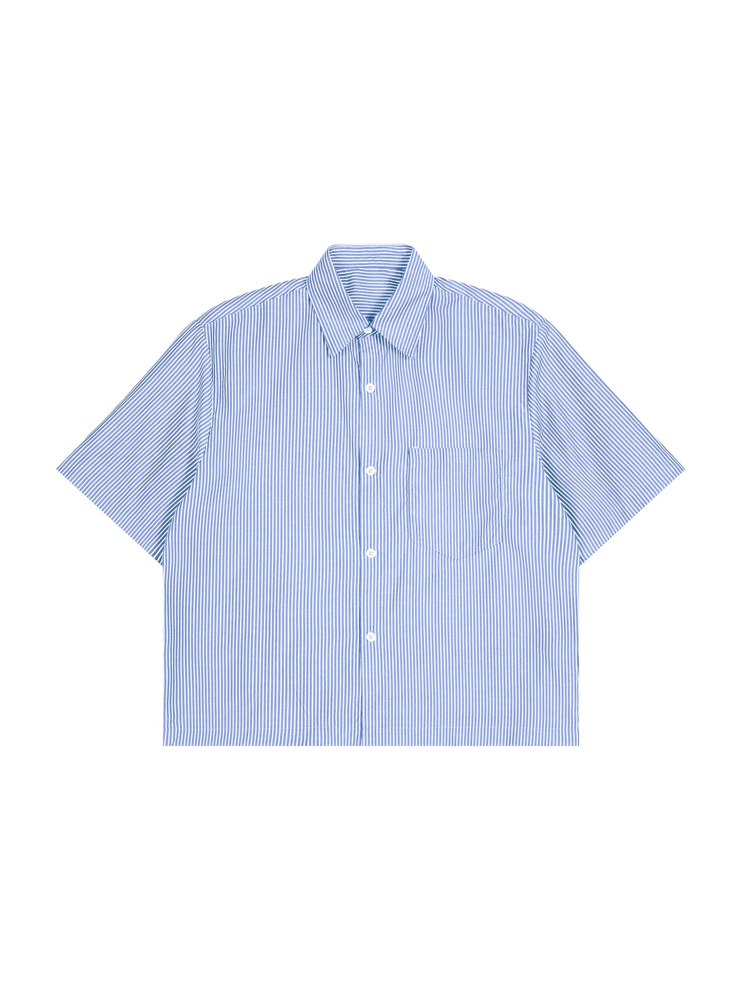 Bitcoin Americana: Striped Boxy Shirt
