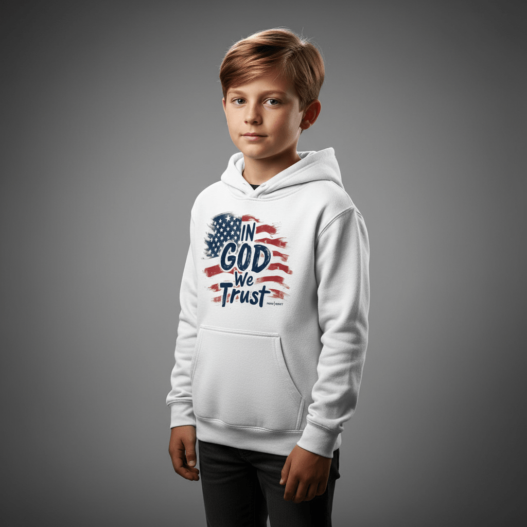 In God We Trust Kids' Unisex Hoodie - SVRN Society