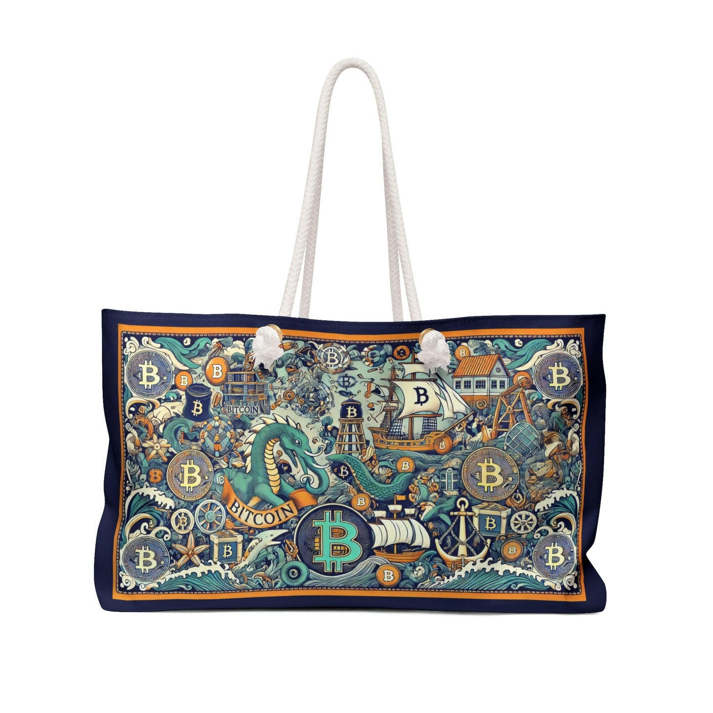 JEKYLL / Bitcoin Weekender Bag - Nikki Nakamoto Bags - The Orange Habit